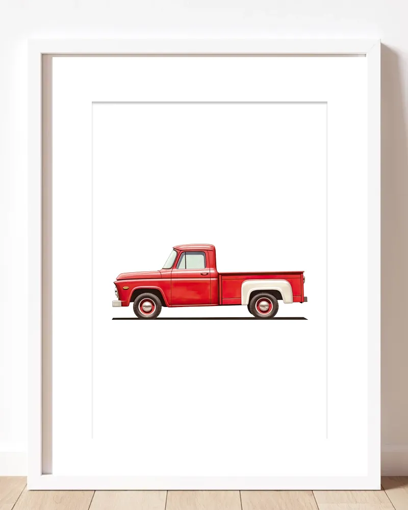 Red Truck Nursery Print - Shop Now